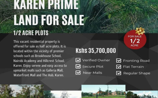Karen Prime 1/2 Acre Residential Plots for Sale