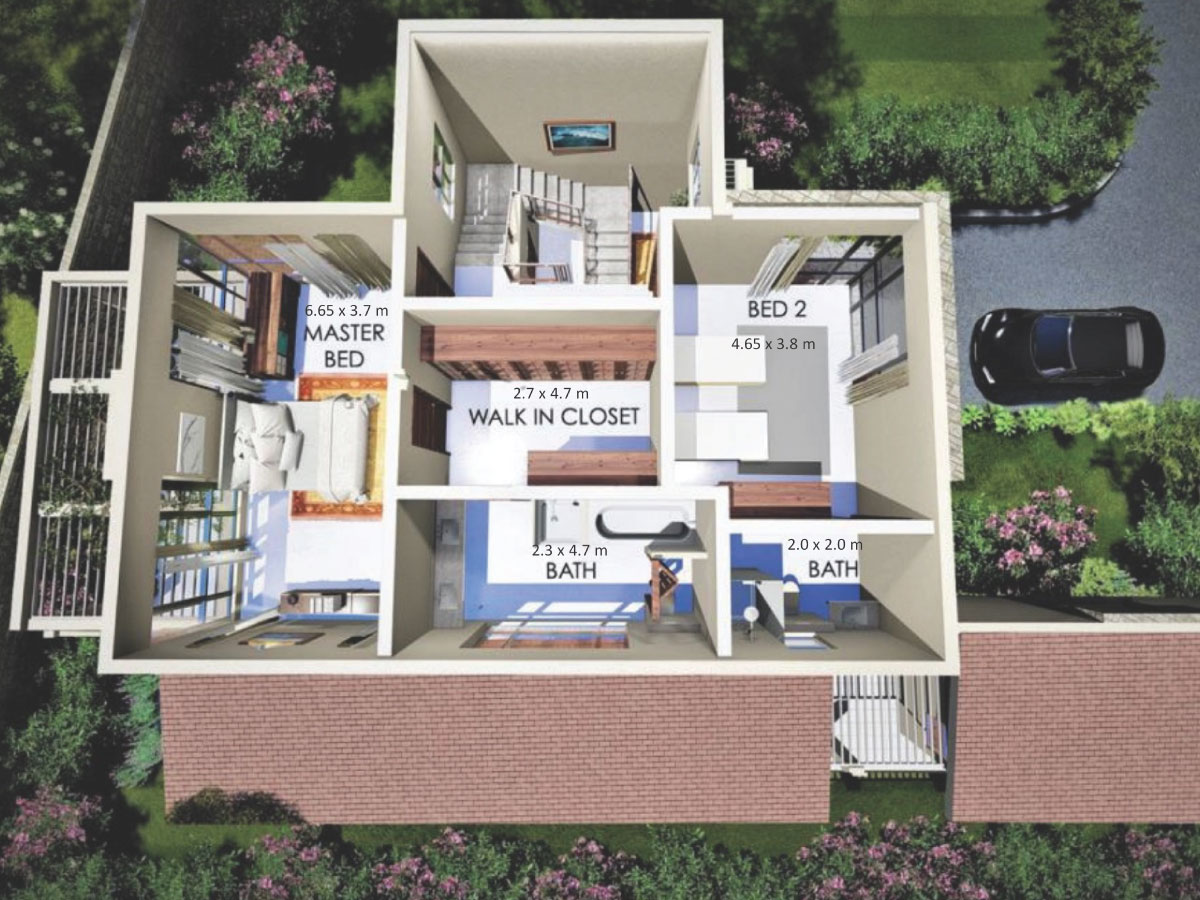 First Floor – Bedrooms & Living Space