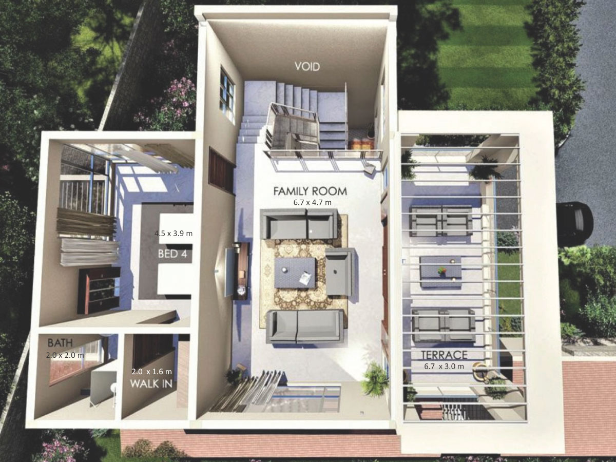 Second Floor – Family & Master Suite